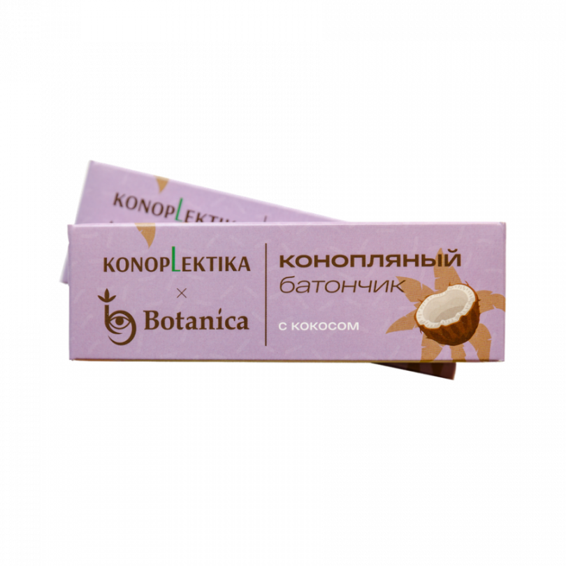 Конопляный батончик с кокосом Konoplektika x Botanica